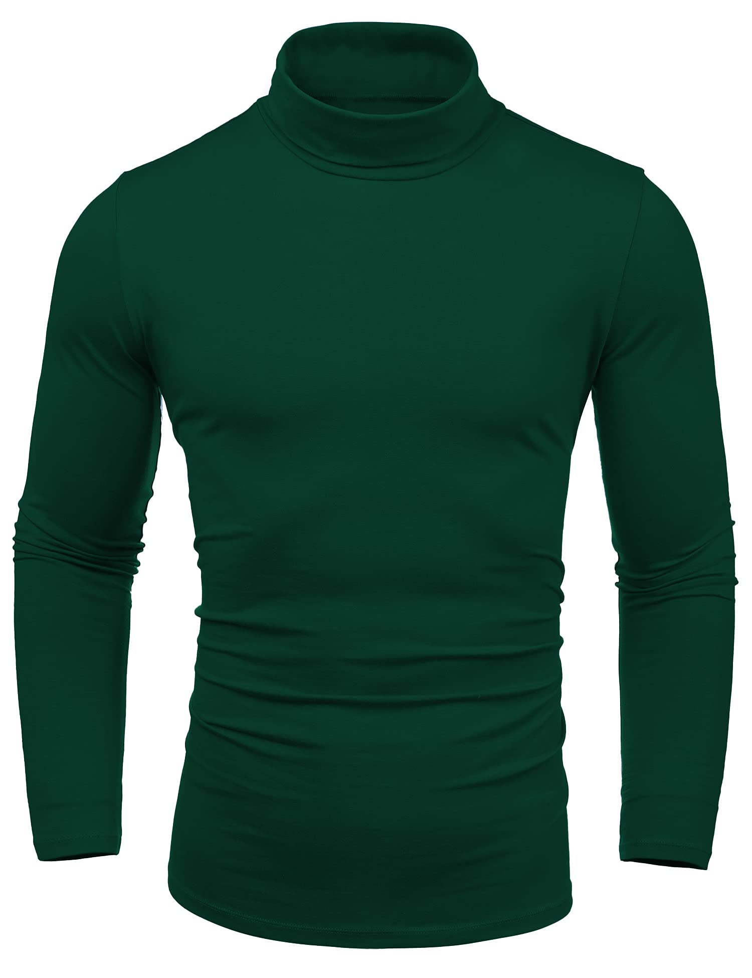 AmussiarMen's Turtleneck T-Shirt Slim Fit Long Sleeve Basic Thermal Casual Pullover Shirts