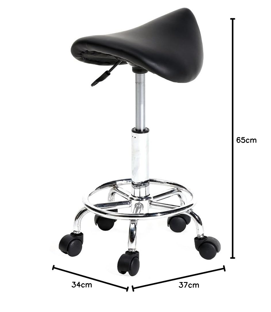 Alightup Tabouret Ergonomique à roulettes, Tabouret de Massage Pivotant 360°, Hauteur Réglable 51-65 cm, pour Salons de Massage, Bureaux et Cliniques