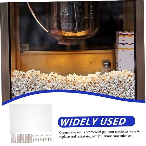 Ciieeo 516TG1022B Protective Baffle Automatic Popcorn Machine Baffle Clear Panel Household Popcorn Maker Panel Popcorn Machine Door Panel Popcorn Machine Panel Accessories White Commercial Pvc thumb #7