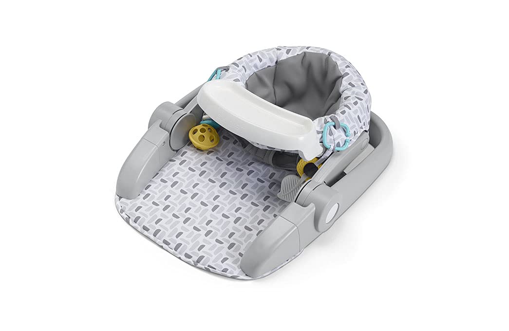Summer Infant Asiento elevador de piso de 3 posiciones para aprender a sentarse | Bandeja extraíble para aperitivos y diseño plegable plano