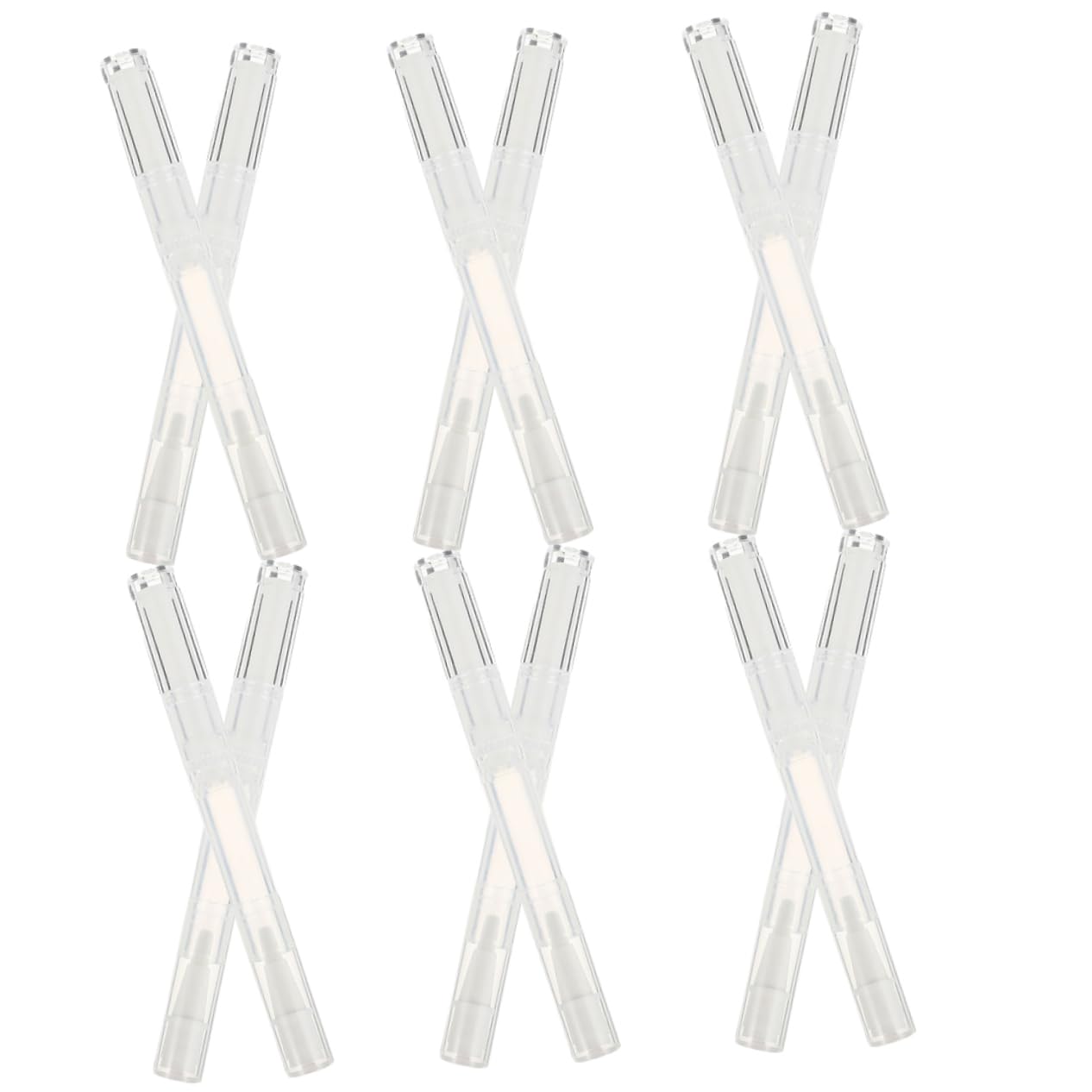 FRCOLOR 5 set Tubo Penna Trasparente - Penna Per Per Cuticole UV Per Unghie Penna Per Per Cuticole Penna Per Per Cuticole Ricaricabile Vuota 12 pezzi*5
