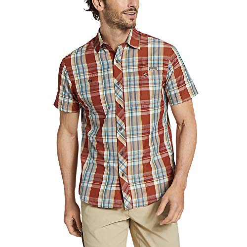 Eddie Bauer Men's Greenpoint Short-Sleeve Shirt, Canyon Clay Small