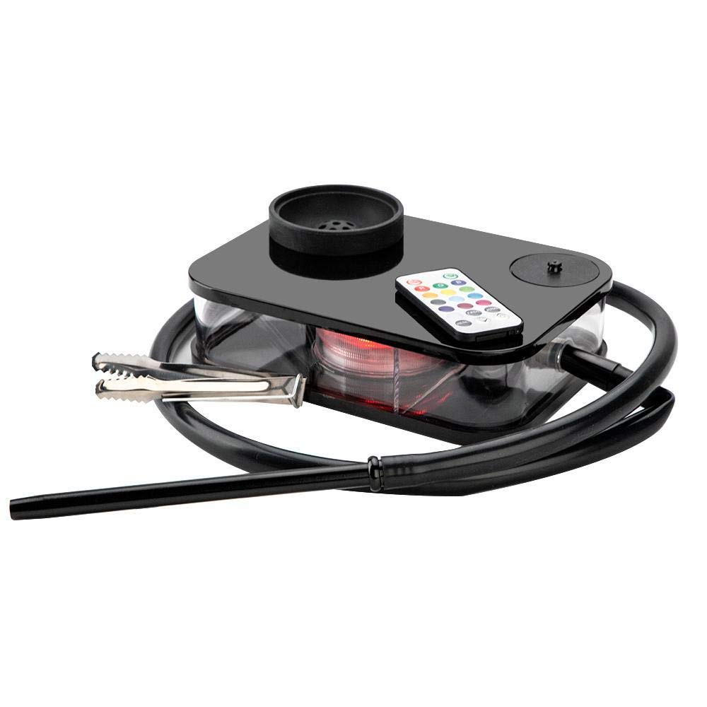 BEIHE Modern Acrylic Portable Narguile Hookah Shisha Nargile Smoking Water Pipe Complete Smoking Accessories Set With LED Light