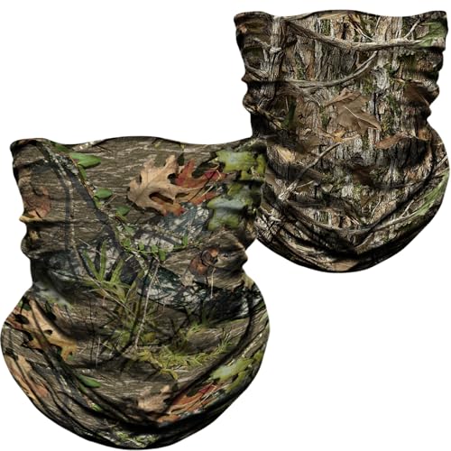 Image of WTACTFUL Camo Face Mask Men Women, 2-Pack Seamless Neck Gaiter Balaclava