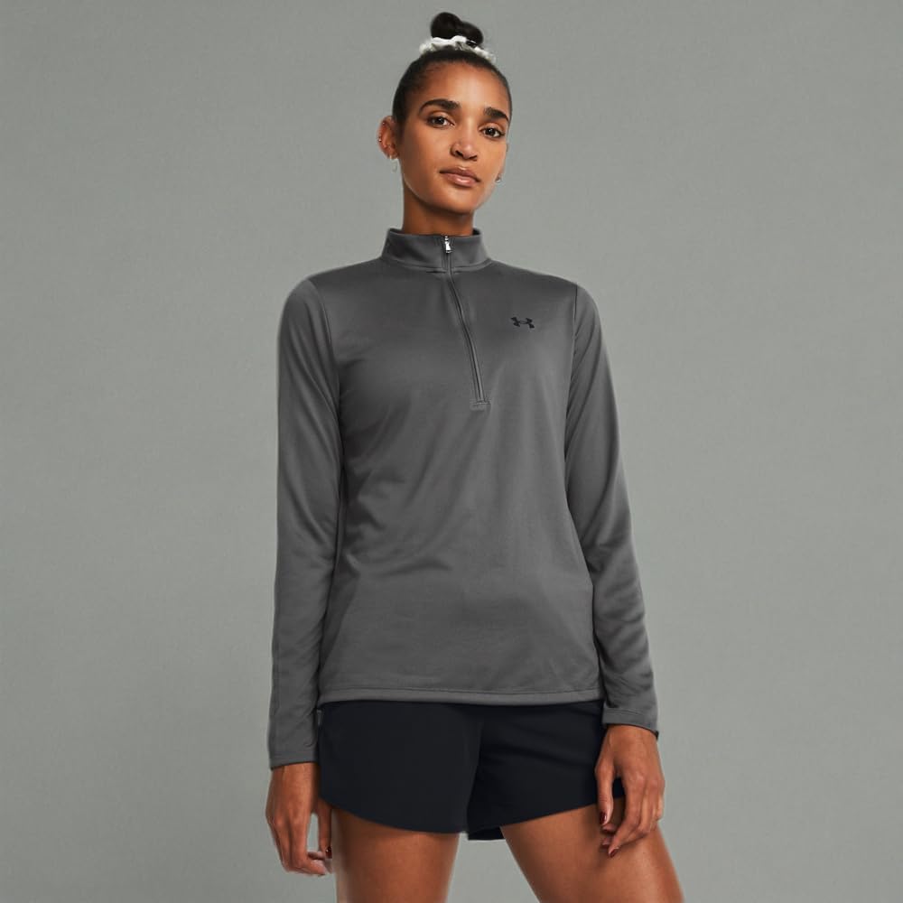 Under Armour Damen Langarmshirt Tech Half-Zip | Schnelltrocknendes Tech™-Gewebe. Troyerkragen mit Reißverschluss.