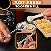 Flour Shaker Duster 304 Stainless Steel Flour Duster for Bread Baking with Spring Handle Cocoa, Cinnamon, Spices & Powdered Sugar Shaker Duster with One-Handed Operation | Dishwasher Safe