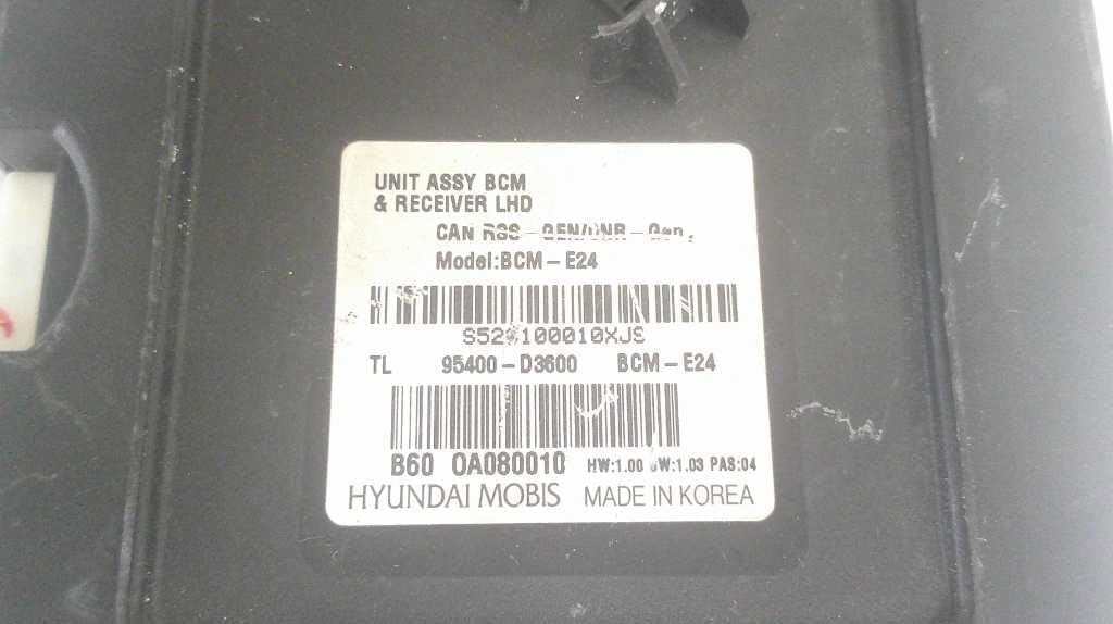 Body Control Module BCM Fits 16-18 Compatible with Hyundai Tucson 95400-D3600 95400D3600