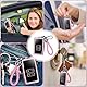JIZZU Autoschlüssel Hülle für Renault, 4 Tasten Keyless Smart TPU Schlüsselhülle mit Schlüsselanhänger, TPU Smart Key Case, Renault-Schutzhülle für Autoschlüssel-Rosa
