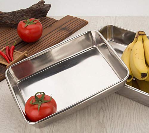 Baking Cookie Sheets Pan,Jelly-Roll Pans Roasting Pan,Stainless Steel Baking Pans Tray Cookie Sheet,Nonstick Toaster Oven Baking Sheet Pans, Easy Clean & Dishwasher Safe (12'' X 9.64'') #TOP5