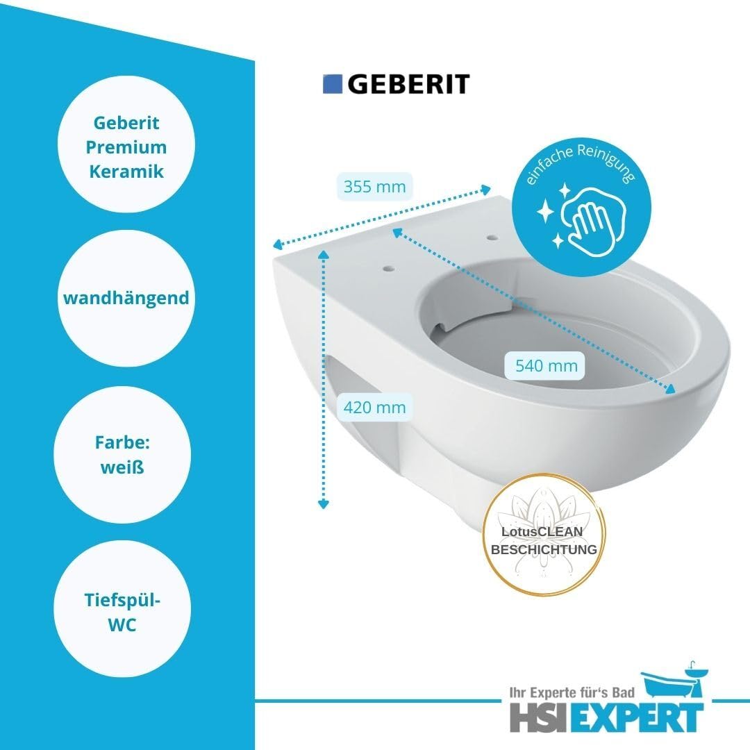 Geberit Spülkasten Omega 82 cm Geberit Renova Nr. 1 WC spülrandlos Betätigungsplatte WC Sitz SoftClose Set
