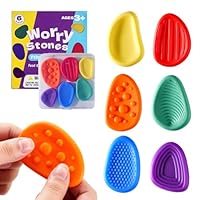 Fidget Toys Sensory Stones Sensorik Spielzeug Anti Stress Kinder Sensorisches Spielzeug, Sensory Worry Stone Sensory Toys Stressabbau, Sensory Fidget Toys Autism Toy 6 Stück für Kinder und Erwachsene