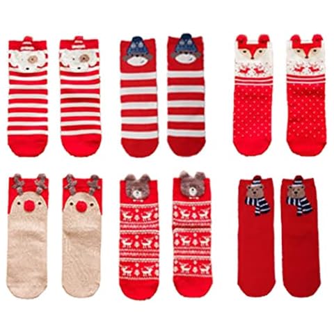 YKKJ Chaussettes de Noël en Coton Cover