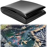Teichfolie,Teichmembran,Fischteichfolie,Schwimmteich Folie,Gartenteich Teichplane Schwimmteich Folie,Gartenpoolmembran,Gartenteiche Dichtungsfolie,Für Garten,Fischbecken,Anti-Penetration,1.2x2mx0.2mm