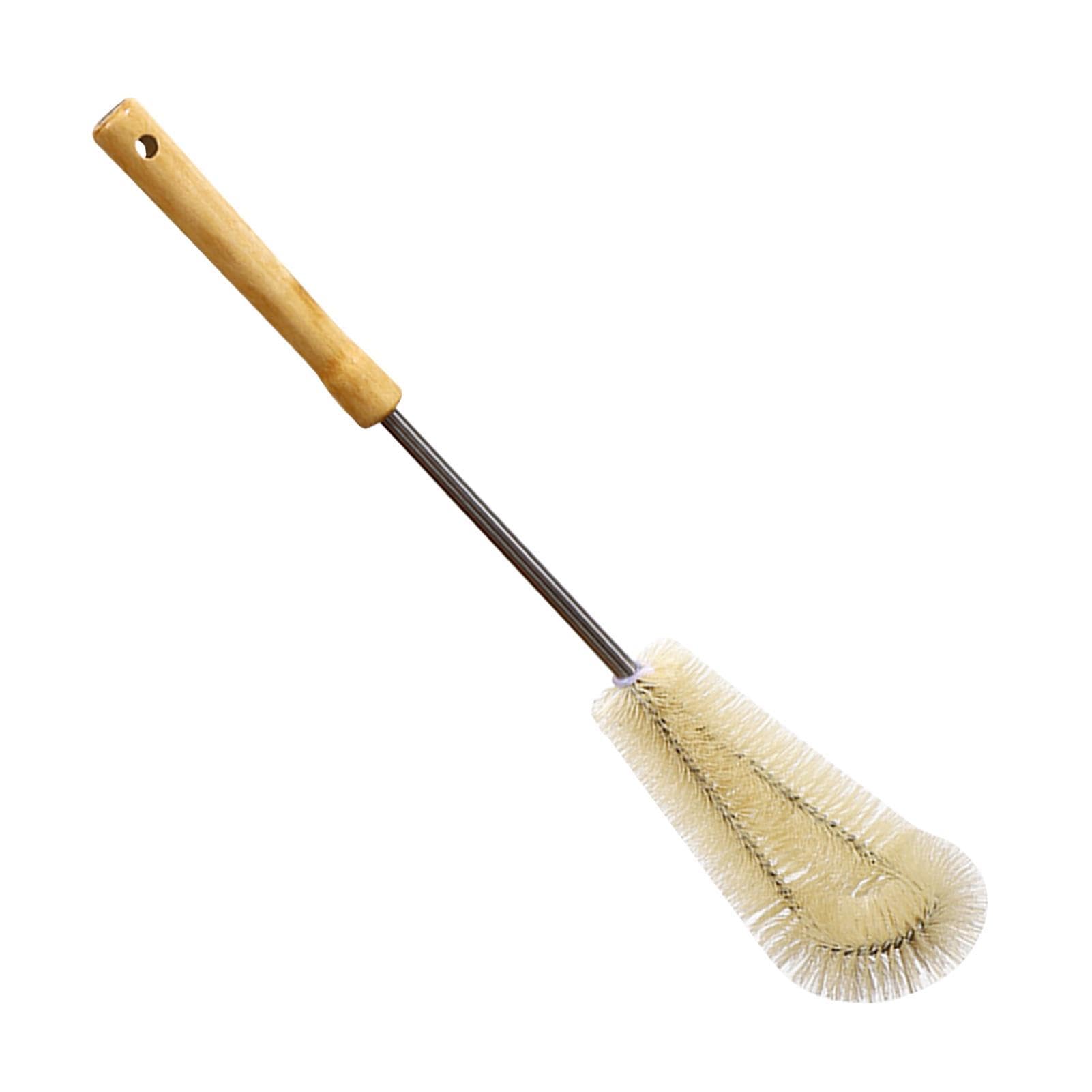 2 Brosses Nettoyage Bouteilles - Manche Bois Poils Nylon