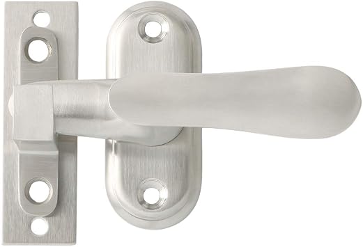 Alise Flip Latch Lock 360 Degree Swinging Gate Latches Door Lock,SUS304 Stainless Steel Gate Latch Hardware for Gate Sliding Door, Barn Door,Fence Door,Cabinet,Window,Brushed Nickel
