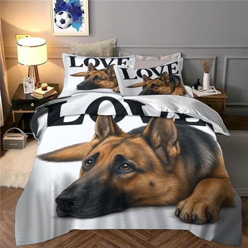 Housse de couette Berger Allemand 140x200 pour lit une place - 6