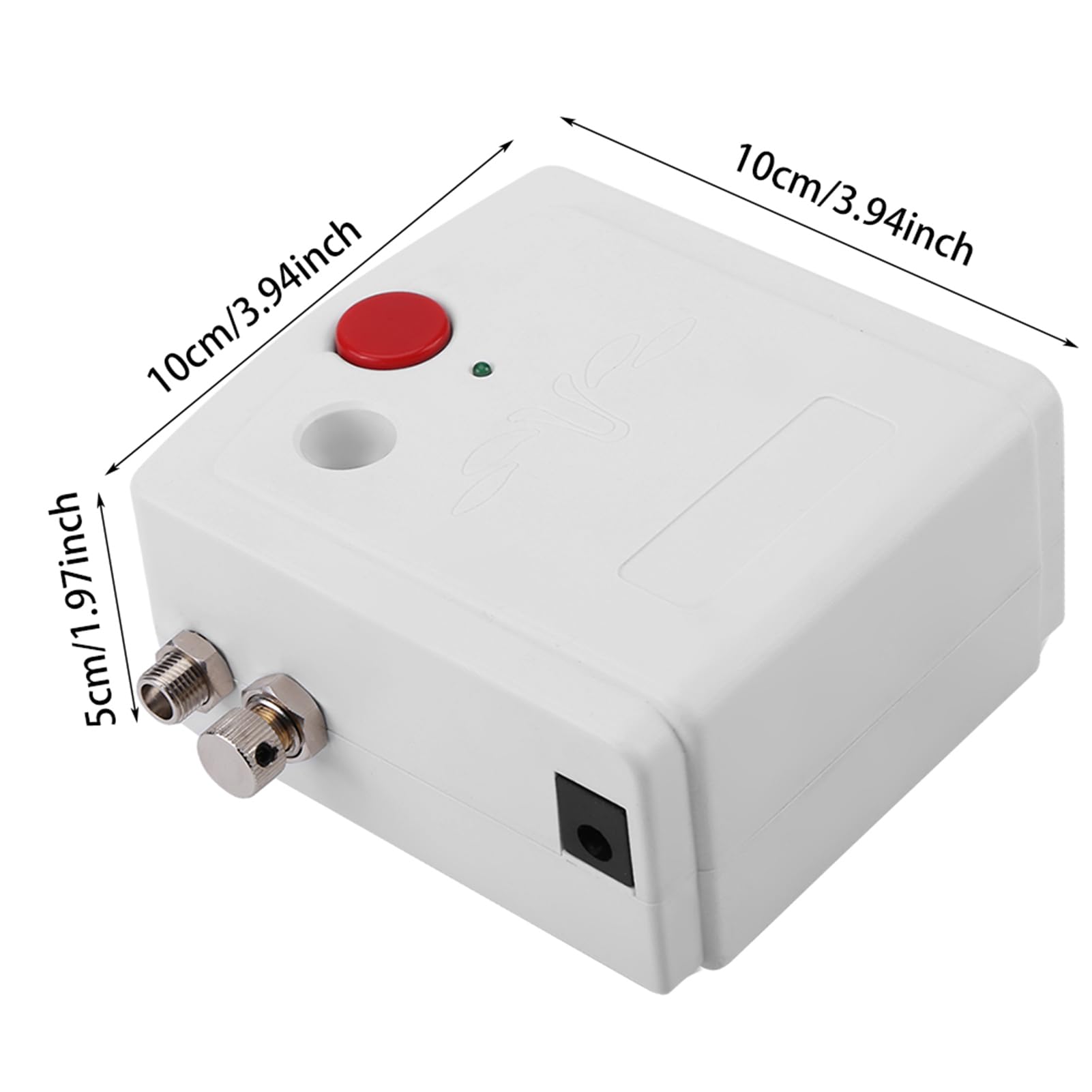 Fdit Kit de Compresor de Aerógrafo, Juego de Cepillos de Aire de Pulverización de Doble Acción (Enchufe europeo 110-240V)
