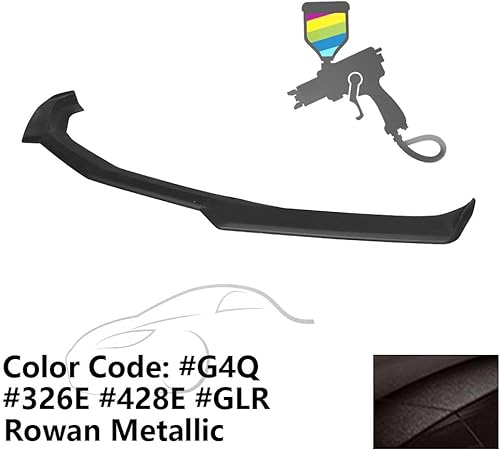 Vista 57 de IKON MOTORSPORTS, Borde de parachoques delantero compatible con Chevrolet Camaro 2016-2024, estilo 1LE con impresión de fibra de carbono, acabado