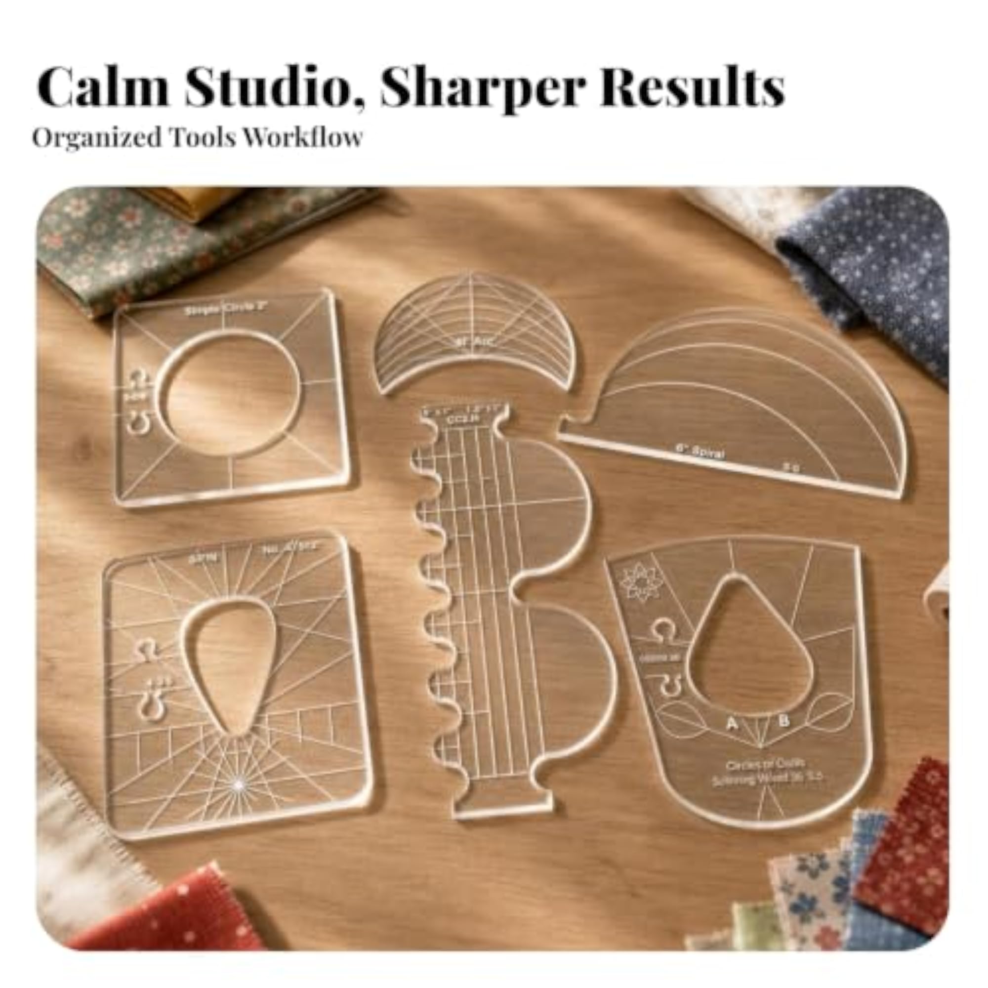 Clear Markings Acrylic Sewing Template