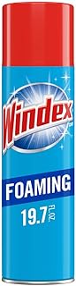 Windex Foaming Glass Cleaner With Ammonia D, Provides Unbeatable Streak-Free Shine, 19.7 Ounce Aerosol