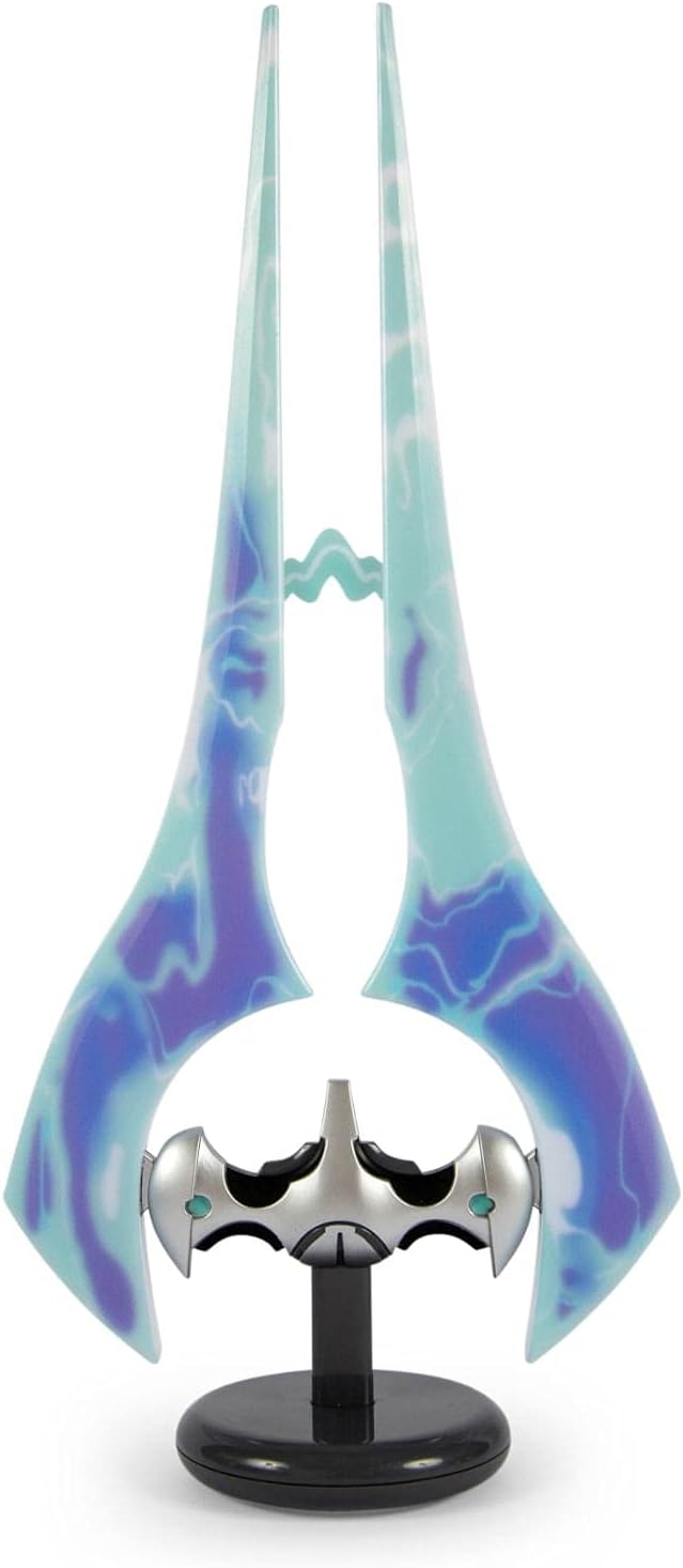 Halo Light-Up Covenant Energy Sword Collectible Desktop Lamp with LED Light | Video Game-Themed Room Essentials | Bedside Table Lamp, Home Decor Accessories | 14 Inches Tall