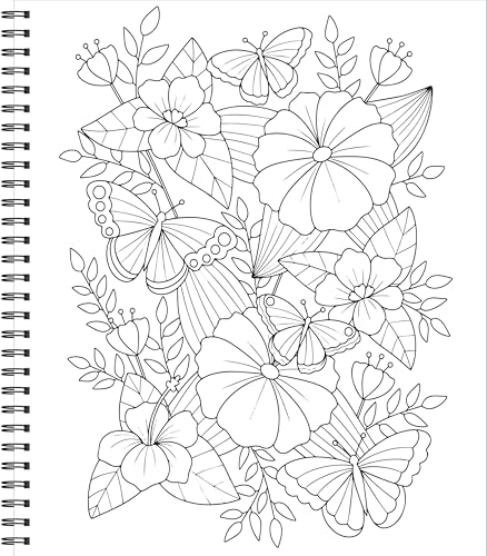 Large Print Easy Color & Frame - Peaceful: Featuring 31 Relaxing Coloring Pages