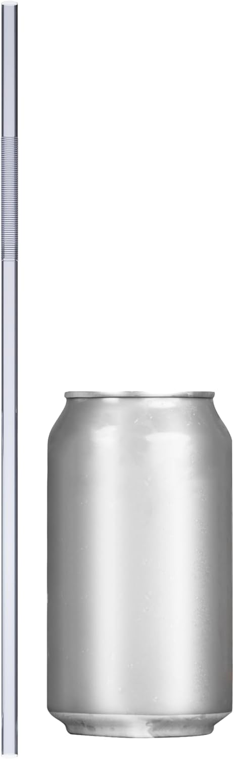 Tall Extra Flexible Bendy Plastic Drinking Straws - Extends to Nearly 13 Inches (250, Clear)
