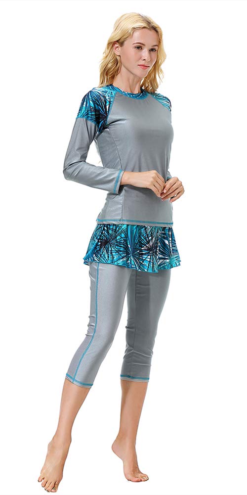 Nuova Tuta da Surf Modest Swimwear per Donna Donna Bambina Bambino UPF 50+ Costume da Bagno Musulmano Islamico Modesto Burkini Muslim Swimsuits