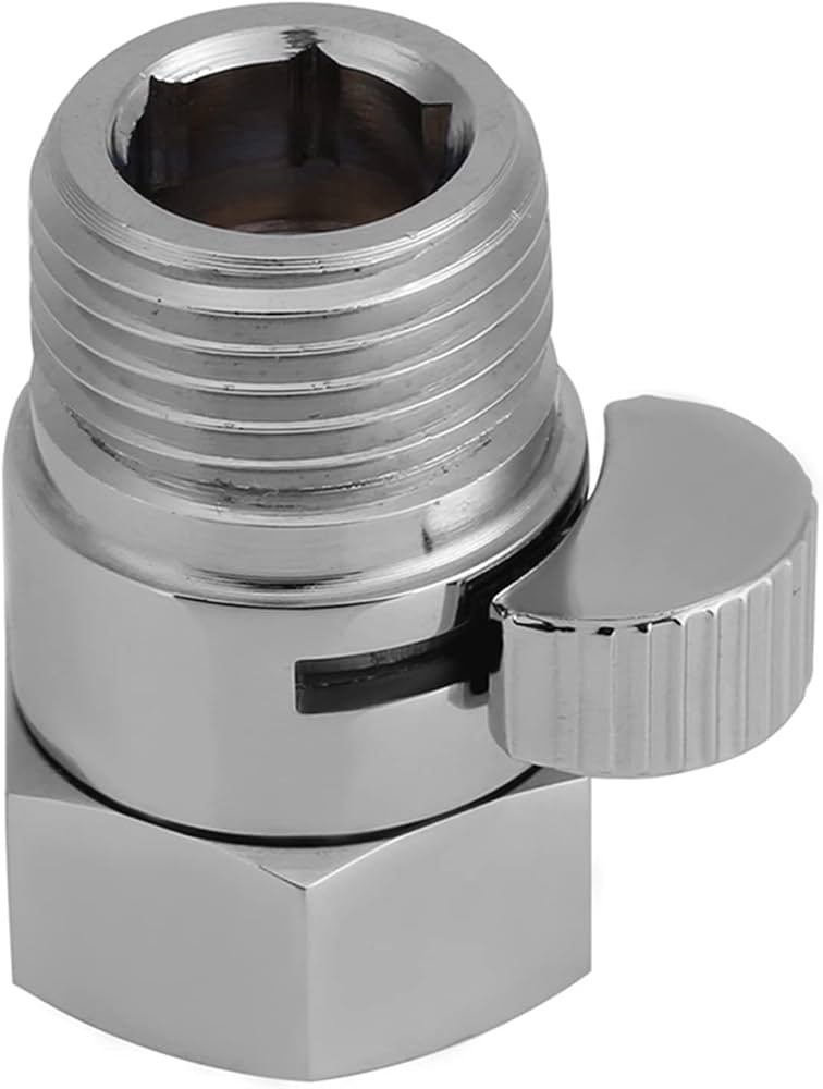 Pevlkawr 2er Set Duschkopf-Durchflussregler – Absperrventil Mit One-Touch-Schalter, Wassersparventil Für Handbrausen, ABS