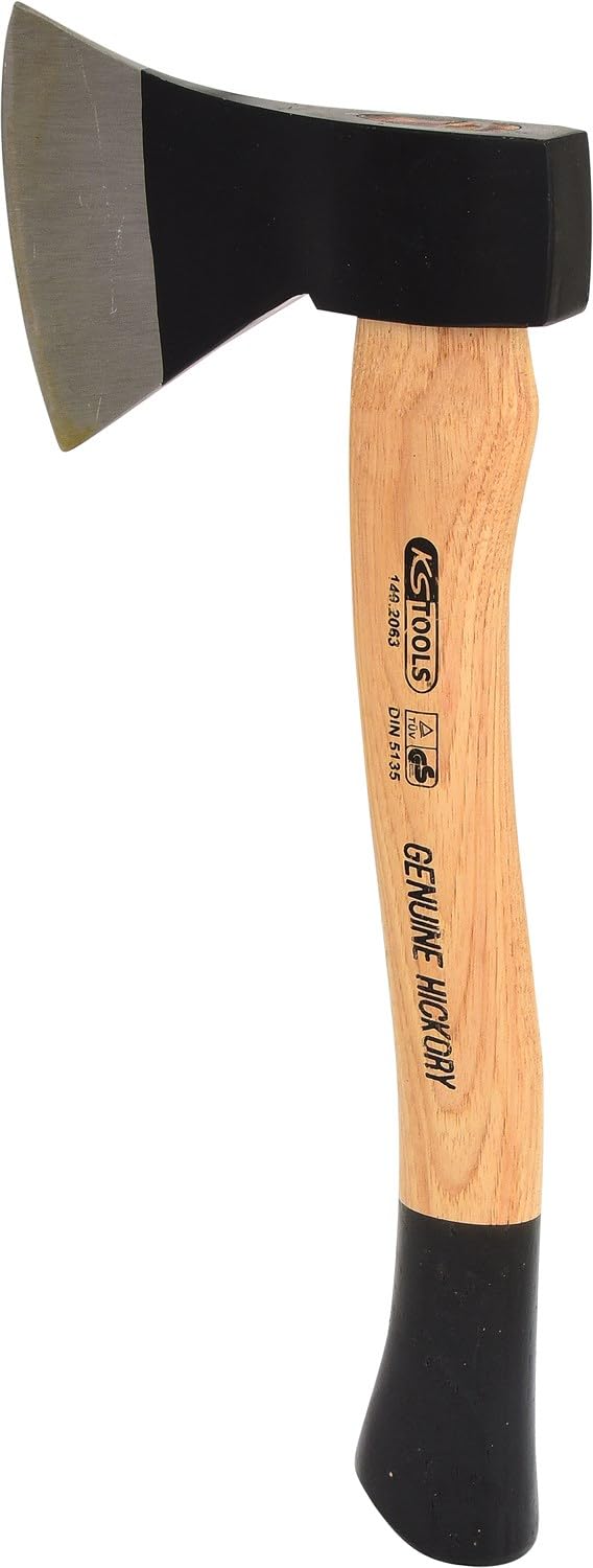 Hachette canadienne, tete 800 G, manche HICKORY maintenu avec coins en acier