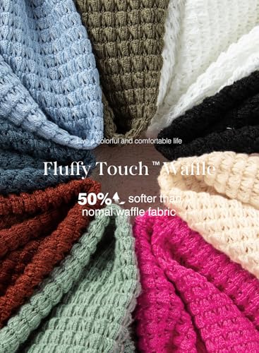 Image of Dokotoo Hoodies for Women Waffle Knit Button V Neck Casual Sweatshirt Tops