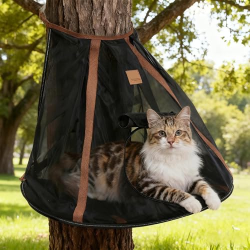 Hamac suspendu pour chat idéal pour le camping et le jardin