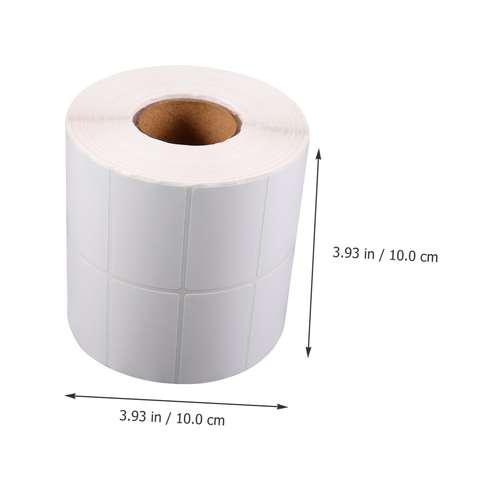 Étiquette Adhésive Blanche en Rouleau 3000 Feuilles, Papier Couché