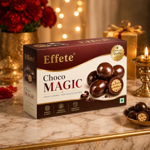 Image of Effete Chocolate center filled Choco Magic 32gm, Chocolaty Dryfruits, Chocolicious Biscuits, Dryfruits chocolates packet, center filled chocolate, chocolates gift pack, chocolate box