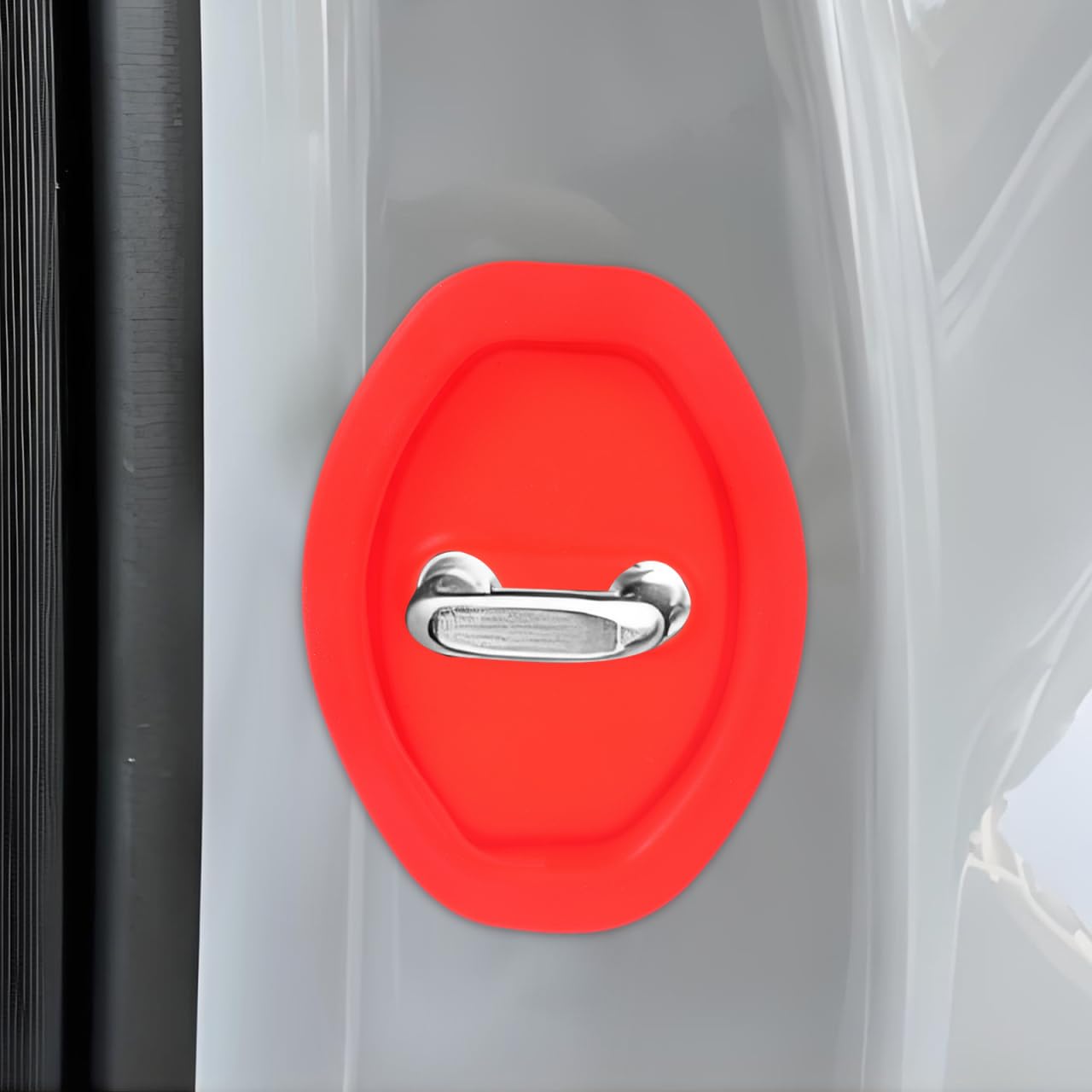 MOLUCKFU Universal Car Door Lock Protective Covers 4-Pack Silicone Shock Absorbers Noise Reduction Latch Guards for Scratch Prevention and Lock Longevity - Image 4
