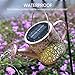 Solar Lights Outdoor Decorative, Metal Watering Can Lights Waterproof, Small Hanging Garden Decor Yard Outside Patio Lawn, Gifts for Mom Grandma Women Birthday(Warm White)