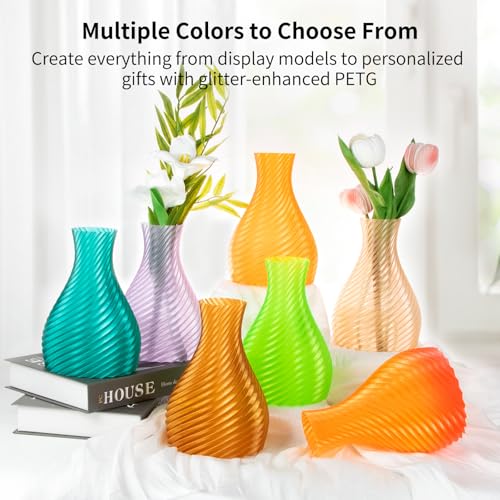 Image of IEMAI Clear PETG Filament 1.75mm Smoke Gray 1kg, Glossy Transparent Finish 3D Printer Filament Up to 600mm /s High-Speed Printing for Lampshades, Home Decor & DIY Models