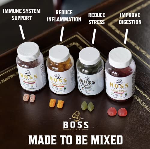 Boss Bears Apple Cider Vinegar Gummies, Chewy Apple Flavor, Increases Energy, Boost Skin Health, Full Gram Of Acv Per Serving, Gluten Free, Supports Healthy Gut And Heart (30 Servings, Apple Flavor) #TOP6