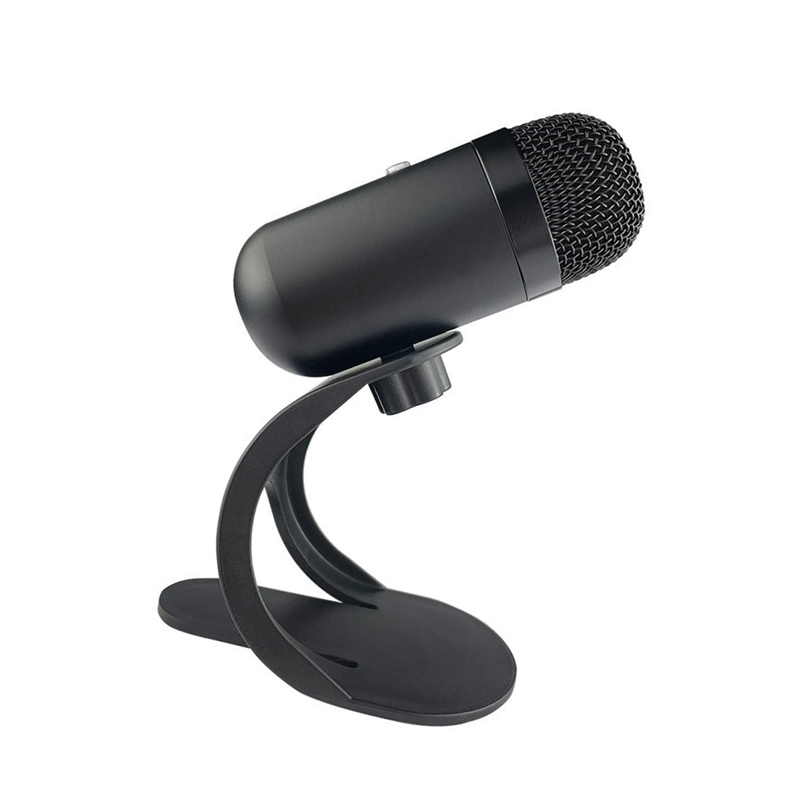 USB Computer Microphone Advanced Smart Chip Noise Reduction 360° Pickup for Live Streaming Laptop Mic Aluminum Alloy Black-image-28