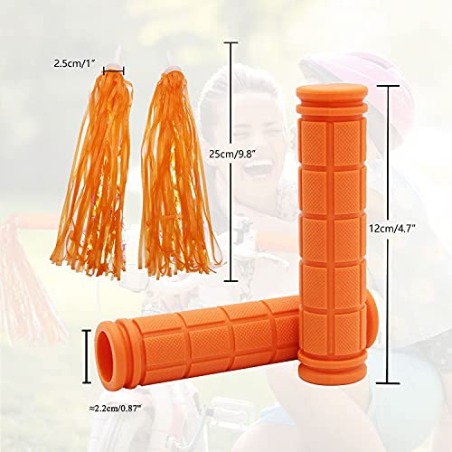 Bike Handle Grips with Tassel Streamers for Girls Boys and Red & Streamers - Picture 57 of 66