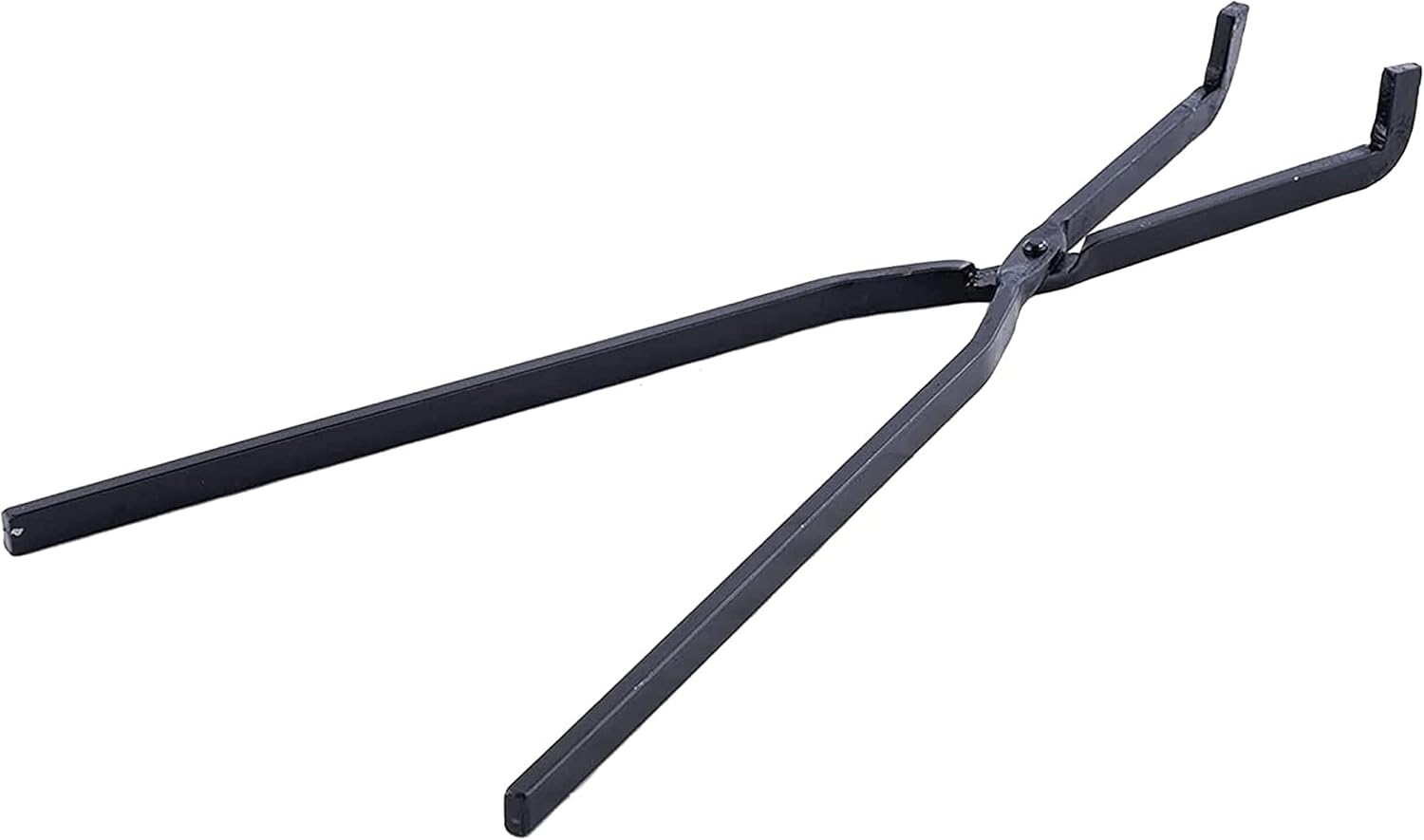 50cm Blacksmith Tongs with Flat Jaws, Forged Steel, Heavy-Duty, for Anvil & Forge Work