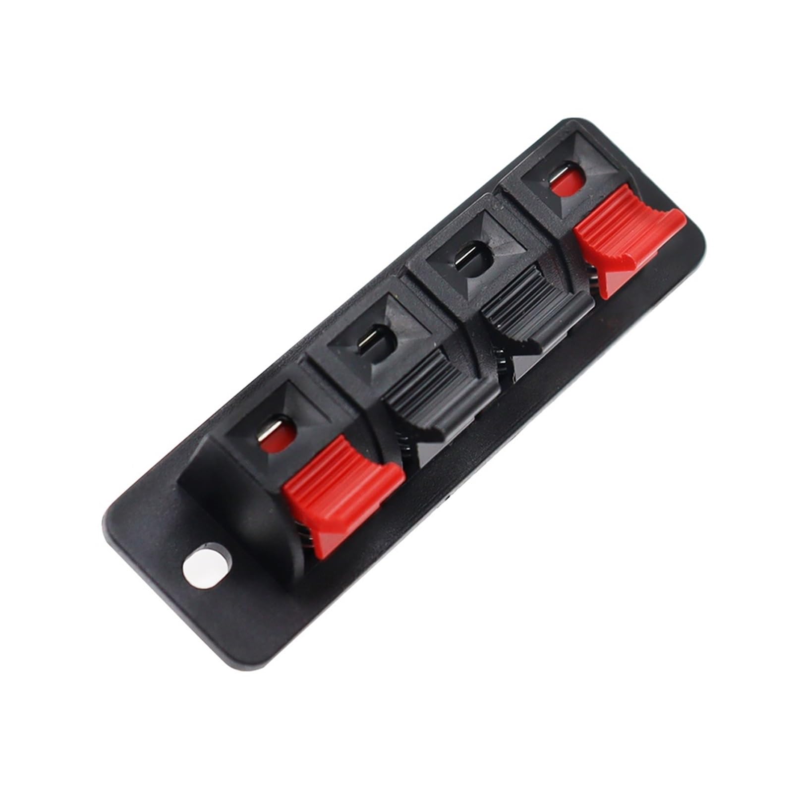 5PCS 2/4 Positions Connector Terminal Push in Jack Spring Load Audio Speaker Terminals Breadboard Clip TSIOHKBS(4 Positions)