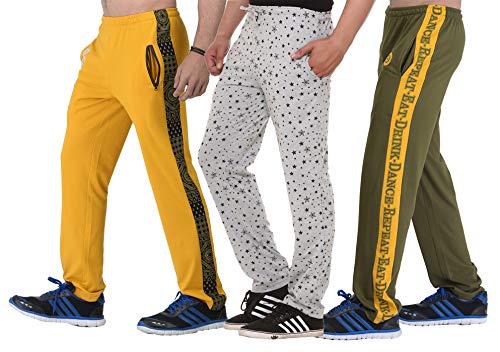 Image of SHAUN Men's Regular Fit Cotton Trackpant (631MN3 XGY Multicolour S)