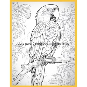 Capa do livro Livro para Colorir: Animais Realistas (Portuguese Edition)