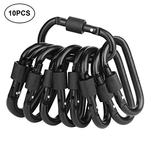 Vonpri Mosquetón Llavero Clip Hebilla Cerradura Mosquetones Escaladas Aleación de Aluminio