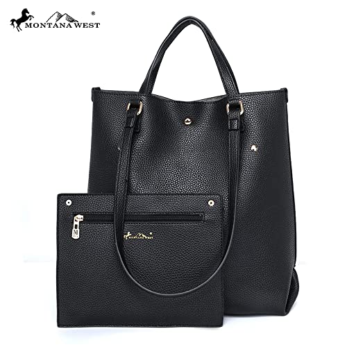 Montana West Tote Bag for Women Purses and Handbags Top Handle Satchel Purse Large Shoulder Handbag - Image 4
