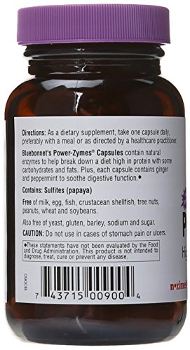 Bluebonnet Power-Zymes Vegetarian Capsules, 90 Count #TOP2