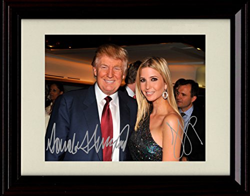 Framed Donald and Ivanka Trump Autograph Replica Print
