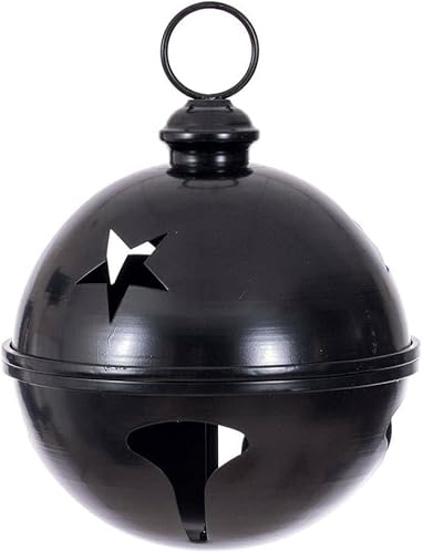 Vickerman 739211-Adorno de árbol de Navidad de campana de hierro negro de 10 pulgadas (RAA231017) disponible en Yaxa Peru