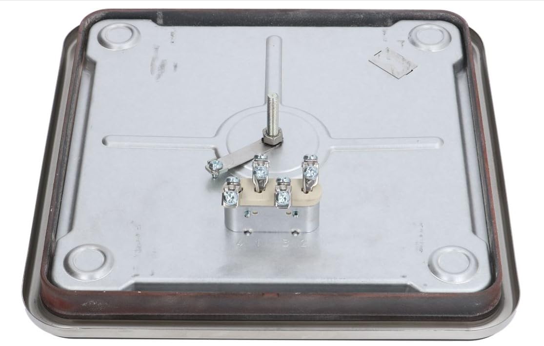 EGO 11.33454.249 Plaque chauffante carrée carrée 300 x 300 mm 4000 W 400 V Plaque de rechange robuste pour cuisinières professionnelles de restauration Angelo Po Cookmax Fagor Gico Kromet MKN Mareno